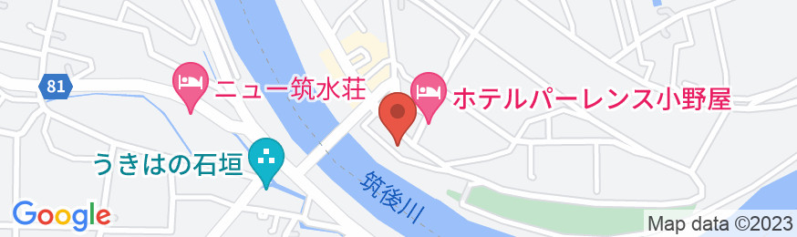 原鶴温泉 原鶴の舞の地図
