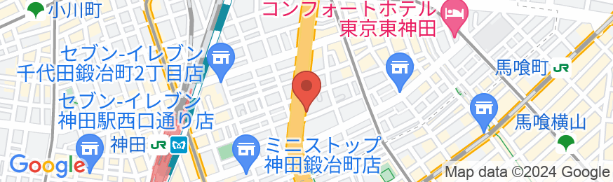 ホテルリブマックス東京神田EASTの地図