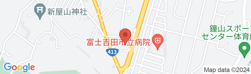 ホテルルートインコート富士吉田の地図