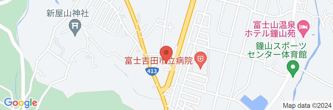 ホテルルートインコート富士吉田の地図
