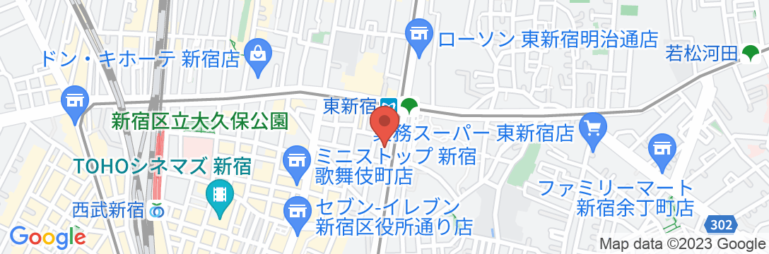 ホテルリブマックス新宿歌舞伎町明治通の地図