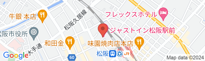 ジャストイン松阪駅前の地図