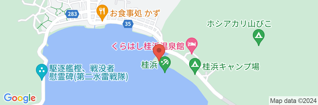 シーサイド桂ヶ浜荘の地図