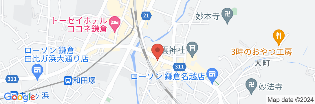 貸切民宿 KAMAKURA FINE houseの地図