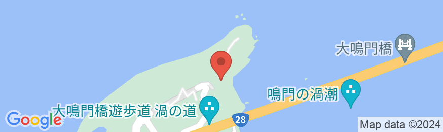 鳴門潮崎温泉 ベイリゾートホテル 鳴門海月の地図