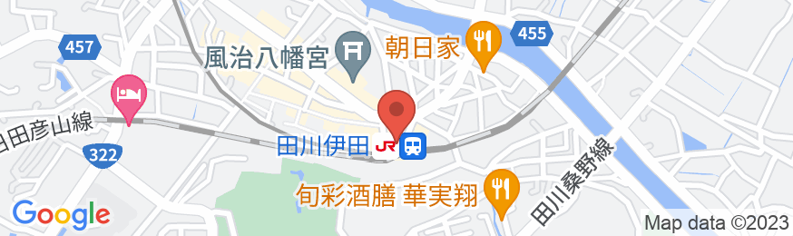 田川伊田駅舎ホテルの地図