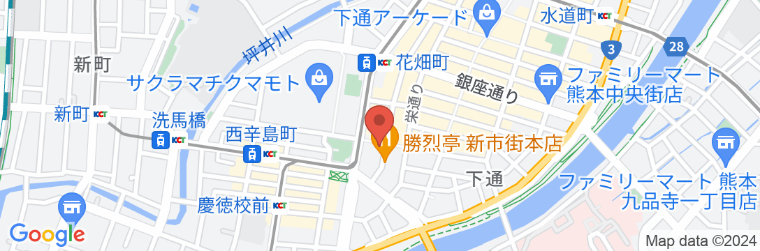 レフ熊本 by ベッセルホテルズ |REF熊本|サウナ付大浴場 (桜町バスターミナル)の地図