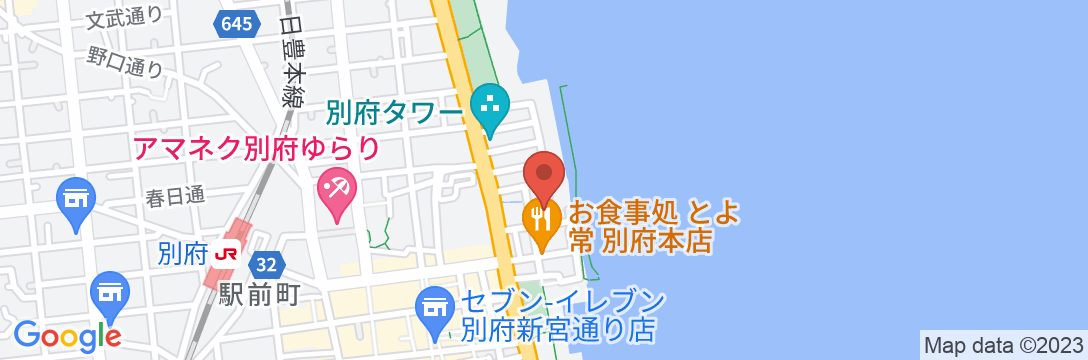 Tabist ホテルあい浜別府の地図