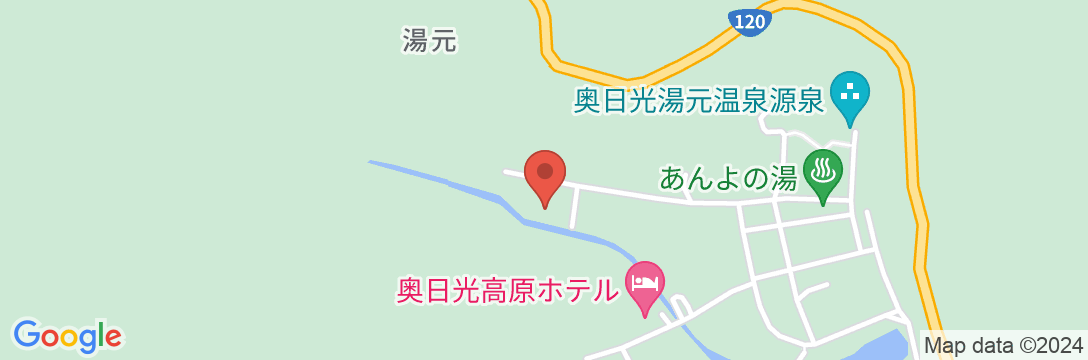 奥日光倶楽部 山の宿の地図