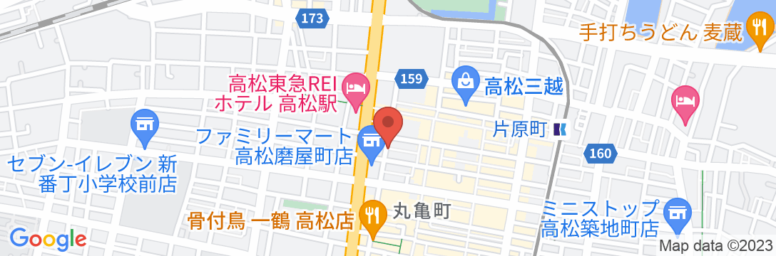 Alphabed 高松美術館通りの地図