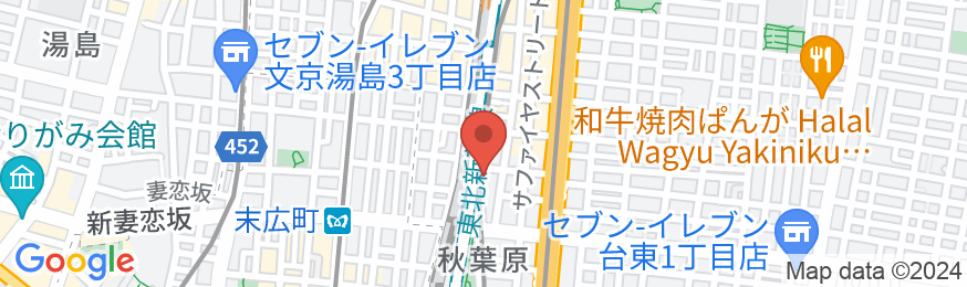 秋葉原 旅荘中川の地図