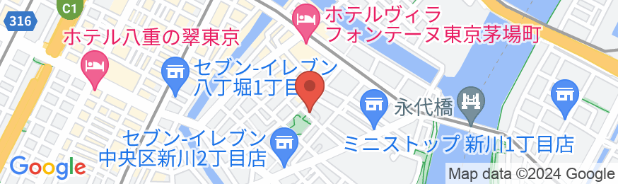 サクラクロスホテル東京茅場町の地図