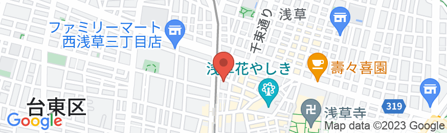 HOTEL TAVINOS 浅草(ホテルタビノス 浅草)の地図