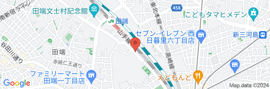 東京シティービューホテル(TOKYO CITY VIEW HOTEL TABATA STATION)の地図