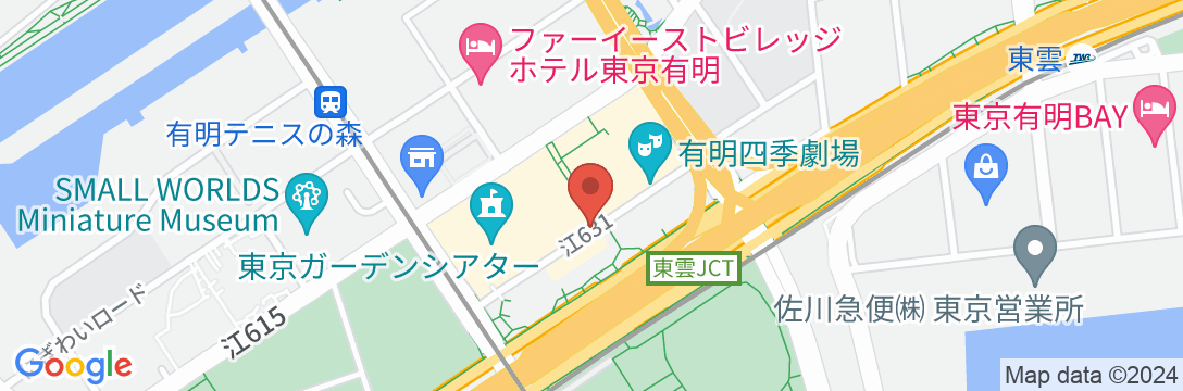 住友不動産ホテル ヴィラフォンテーヌグランド東京有明の地図
