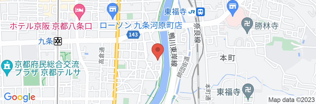 ランドーホテル京都スイーツの地図