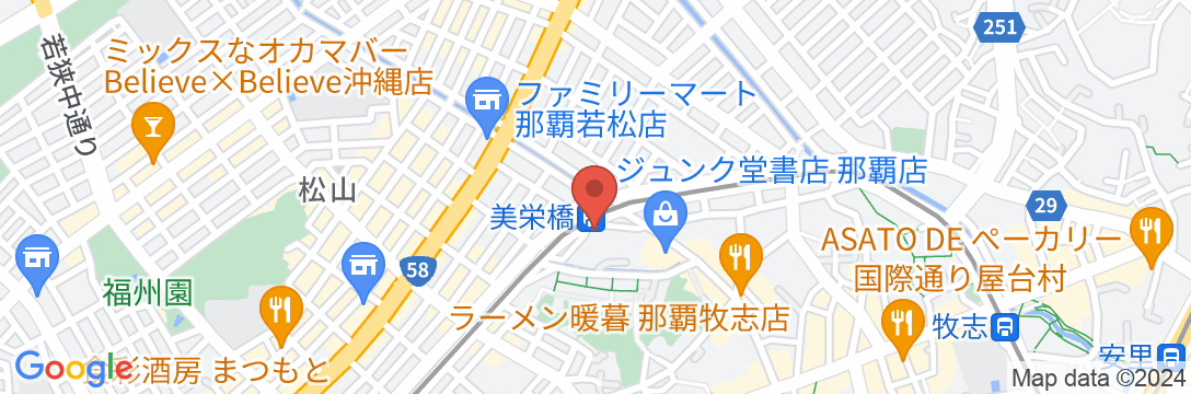 ホテル ストレータ那覇の地図