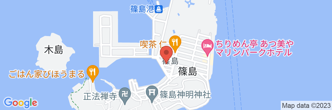 漁師がやる宿 民宿あきら<篠島>の地図