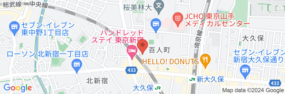 Stay SAKURA Tokyo 百蔵の地図