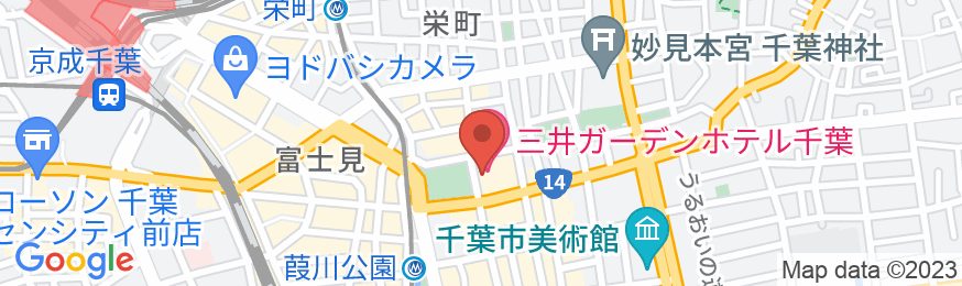 三井ガーデンホテル千葉の地図