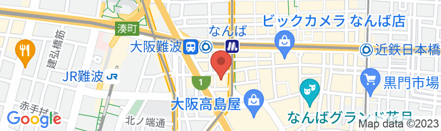 ホテルロイヤルクラシック大阪の地図
