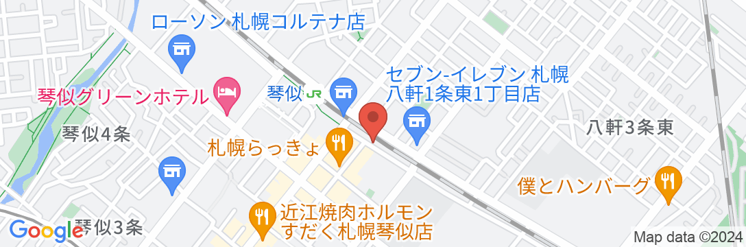 JR Mobile Inn Sapporo kotoniの地図
