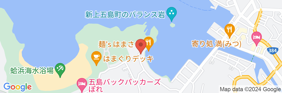 auberge nanami<五島・中通島>の地図
