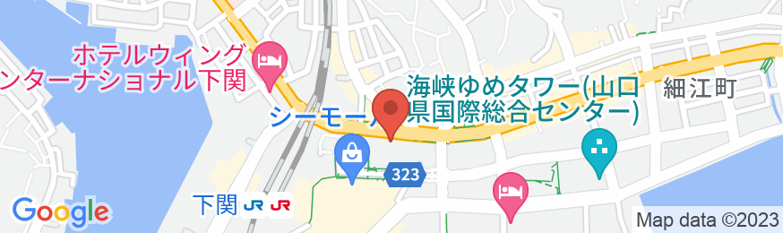 ヴィアイン下関<維新の湯>(JR西日本グループ)の地図