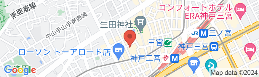 ホテルモントレ神戸の地図