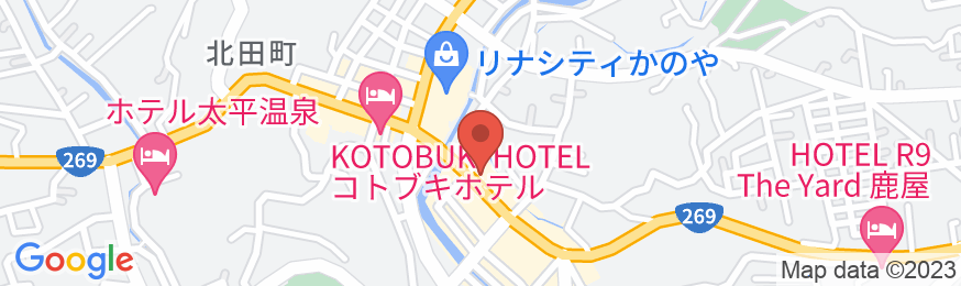 HOTEL&HOSTEL HARUの地図