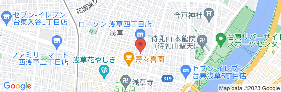 Stay SAKURA Tokyo 浅草 横綱 Hotelの地図