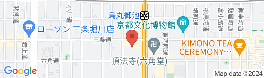 三井ガーデンホテル京都三条の地図