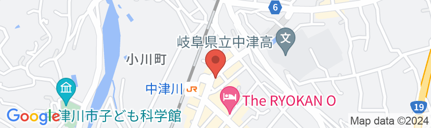 Tabist シルクホテル 中津川の地図