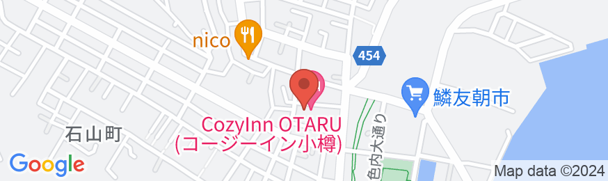 Cozy Inn OTARUの地図