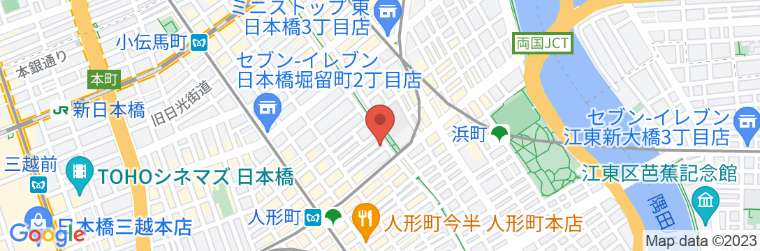 アパホテル〈人形町駅東〉(全室禁煙)の地図