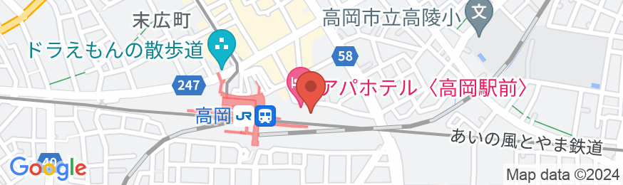 アパホテル〈高岡駅前〉(全室禁煙)の地図