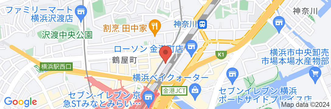 JR東日本ホテルメッツ横浜の地図