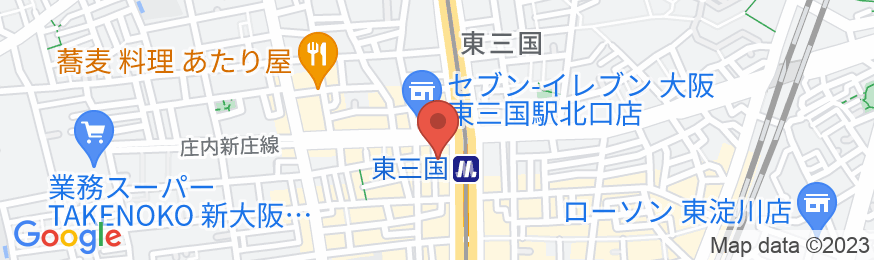 カプセルホテルJ・garden新大阪の地図