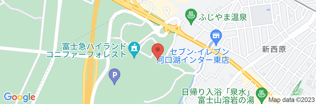 自在富士山荘の地図