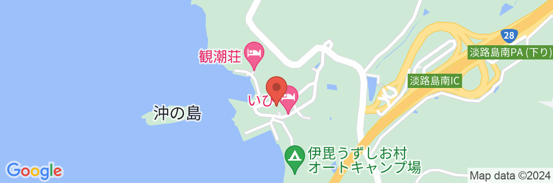 うずしお温泉 民宿大潮荘<淡路島>の地図