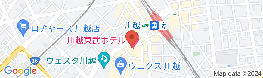 川越東武ホテルの地図