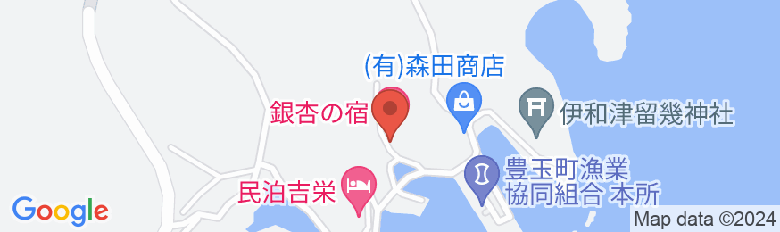 銀杏の宿<対馬>の地図