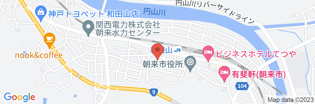 和田山ホテルの地図