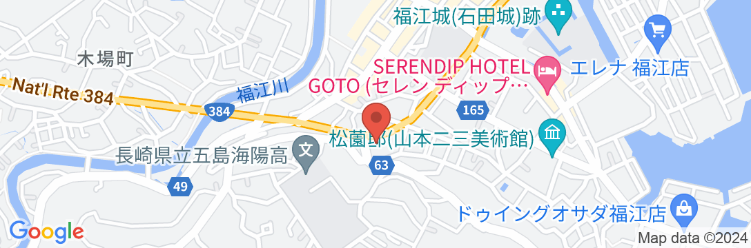 GuestHouseふじや<五島・福江島>の地図