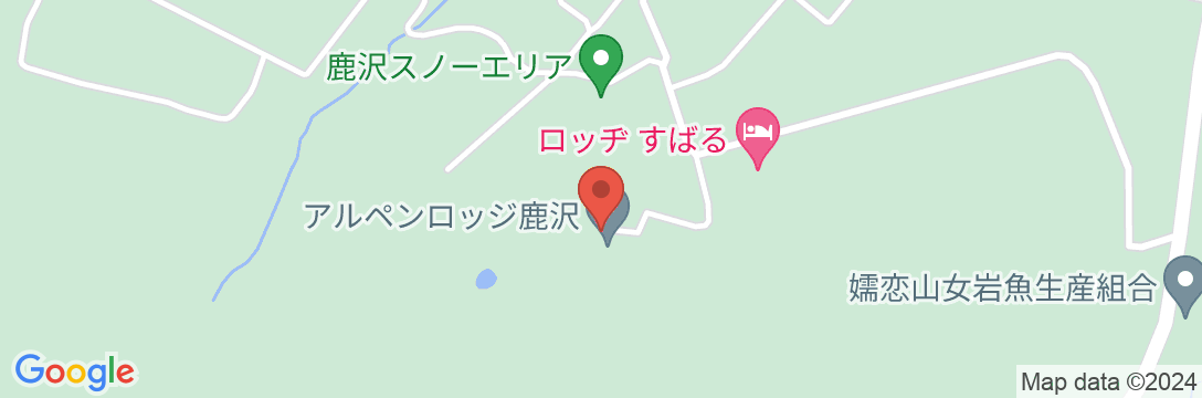 鹿沢リゾートホテルの地図