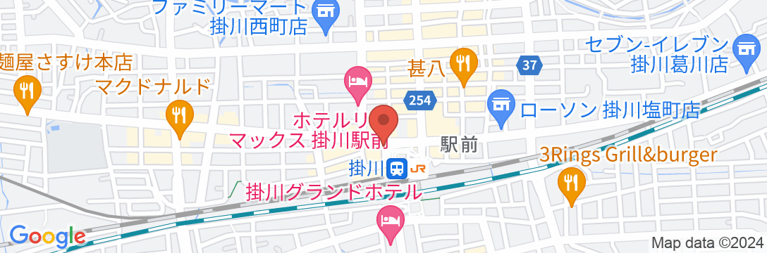 掛川ターミナルホテルの地図