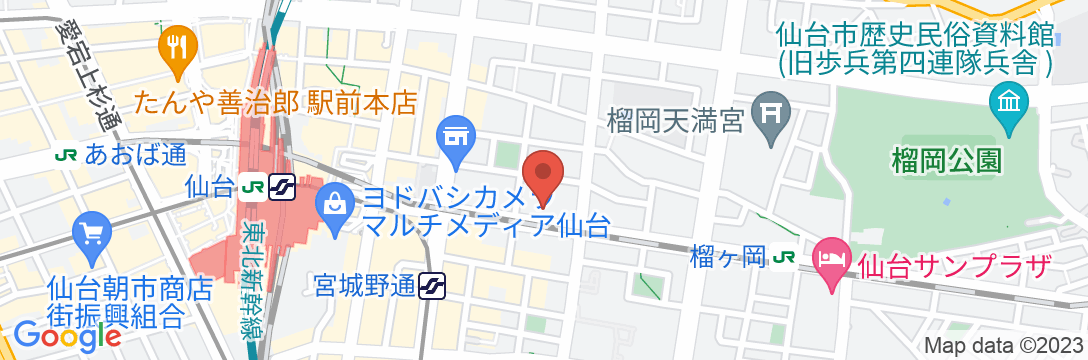 ホテルグランバッハ仙台の地図