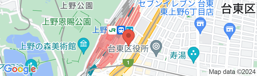 ホテルリソル上野の地図