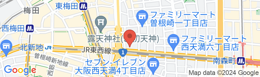 ホテルエルシエント大阪の地図