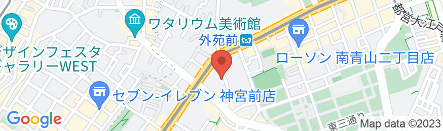 The Micro Museum Hostel Aoyamaの地図